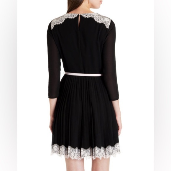 Ted Baker Olivhia Black Lace Dress Size 4 - Picture 2 of 15